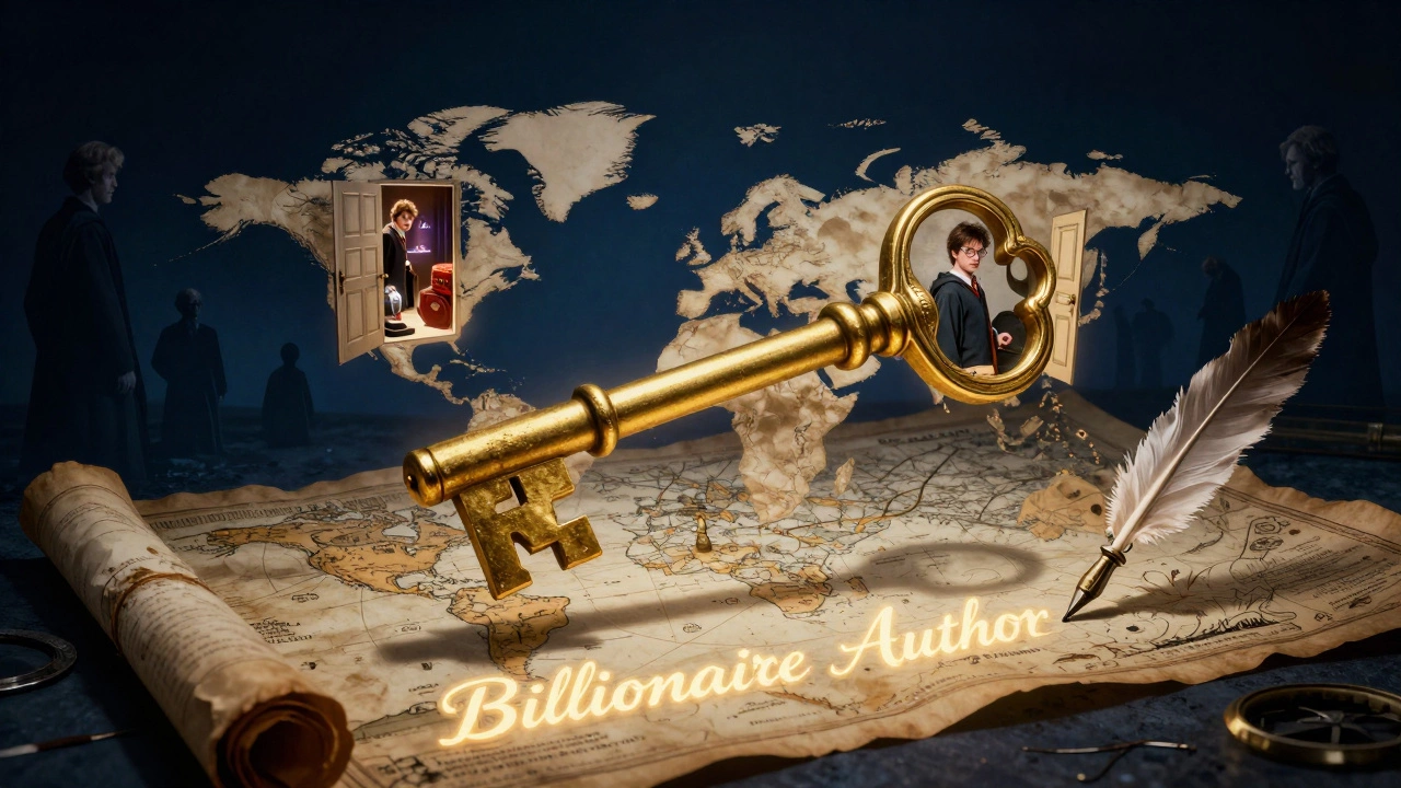 A golden key made of parchment unlocks worldwide Harry Potter franchises as other authors fade away.
